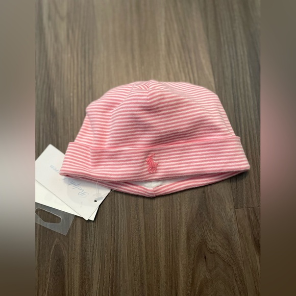 Ralph Lauren Baby Girl Pink Beanie Hat with soft Texture OS-NWT - Picture 1 of 6